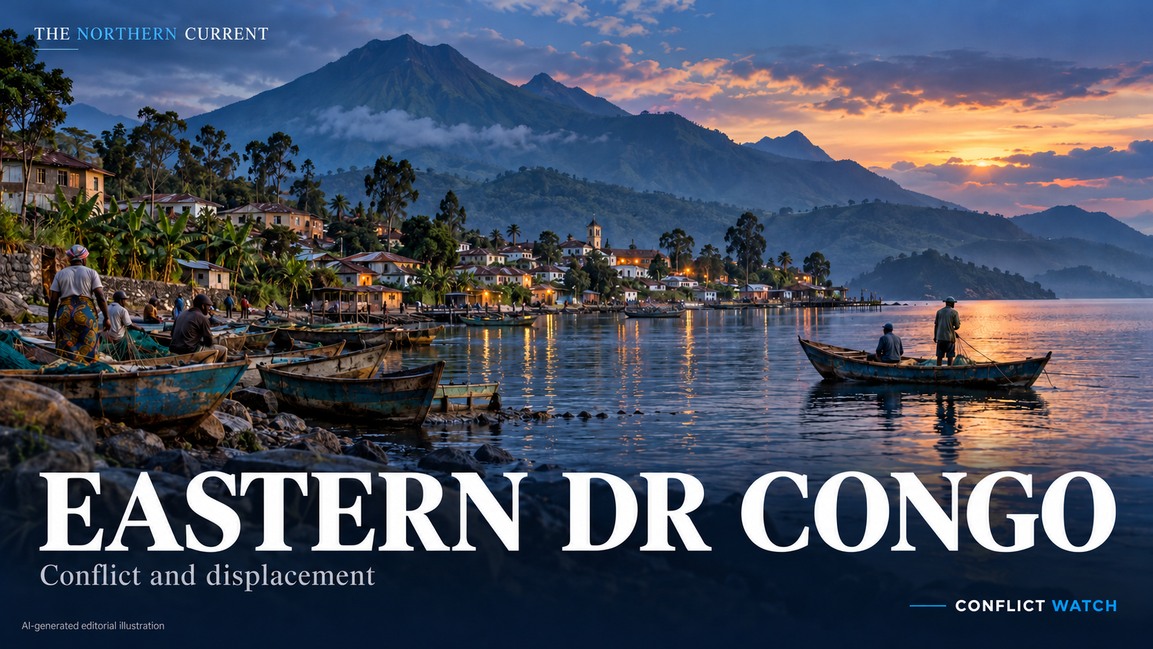 AI-generated editorial country cover for Eastern DR Congo