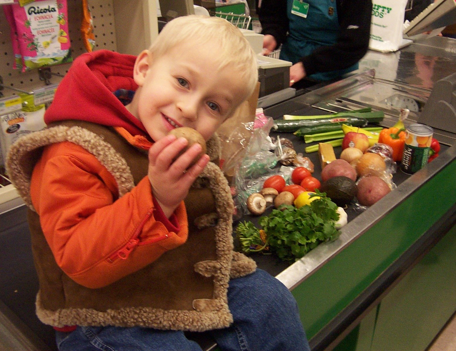 Representative grocery checkout file photo by Gerry Thomasen; not a benefit recipient