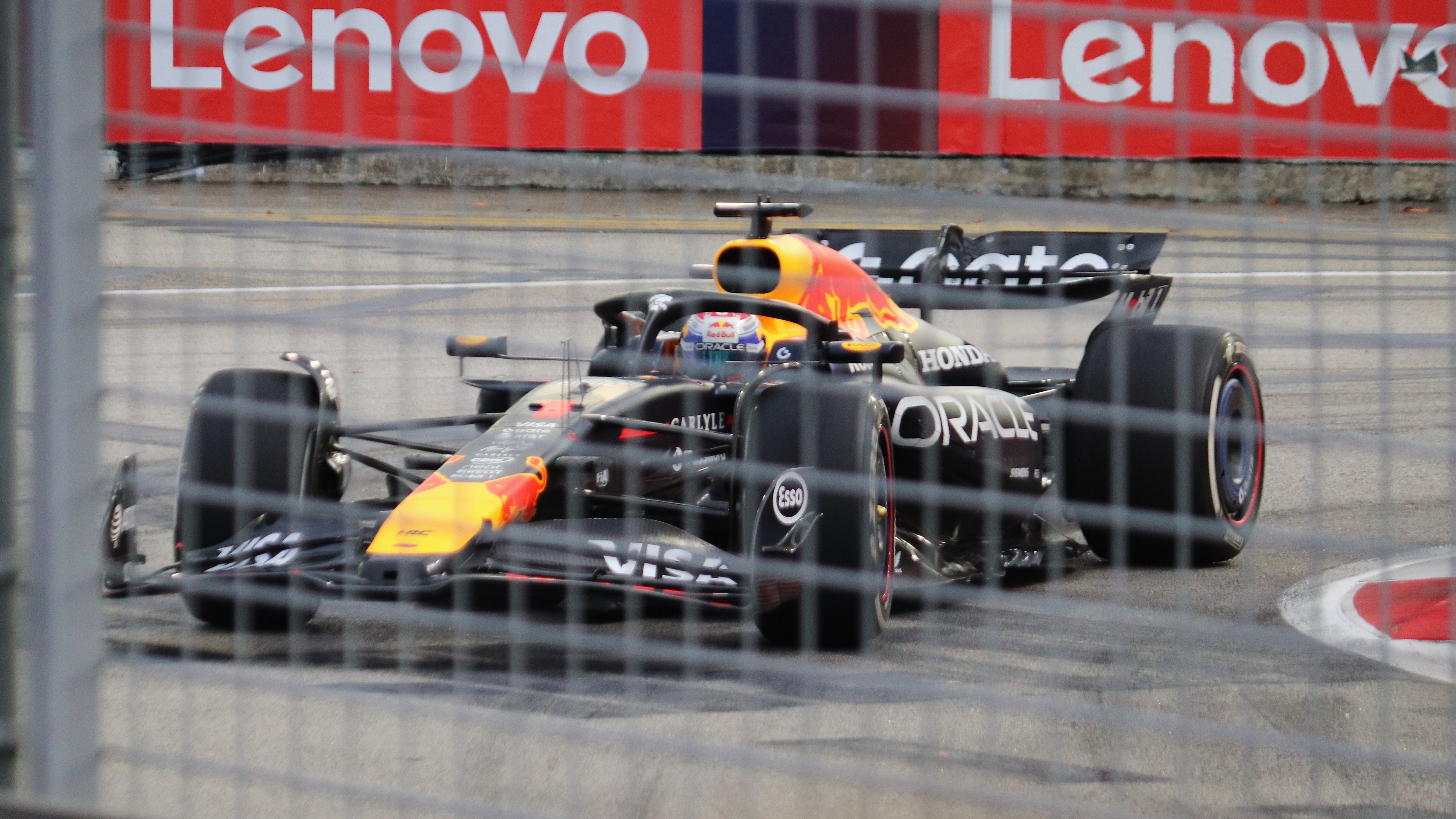 Archive photograph of Max Verstappen driving for Red Bull during Singapore practice on October 3, 2025; Liauzh, CC BY-SA 4.0