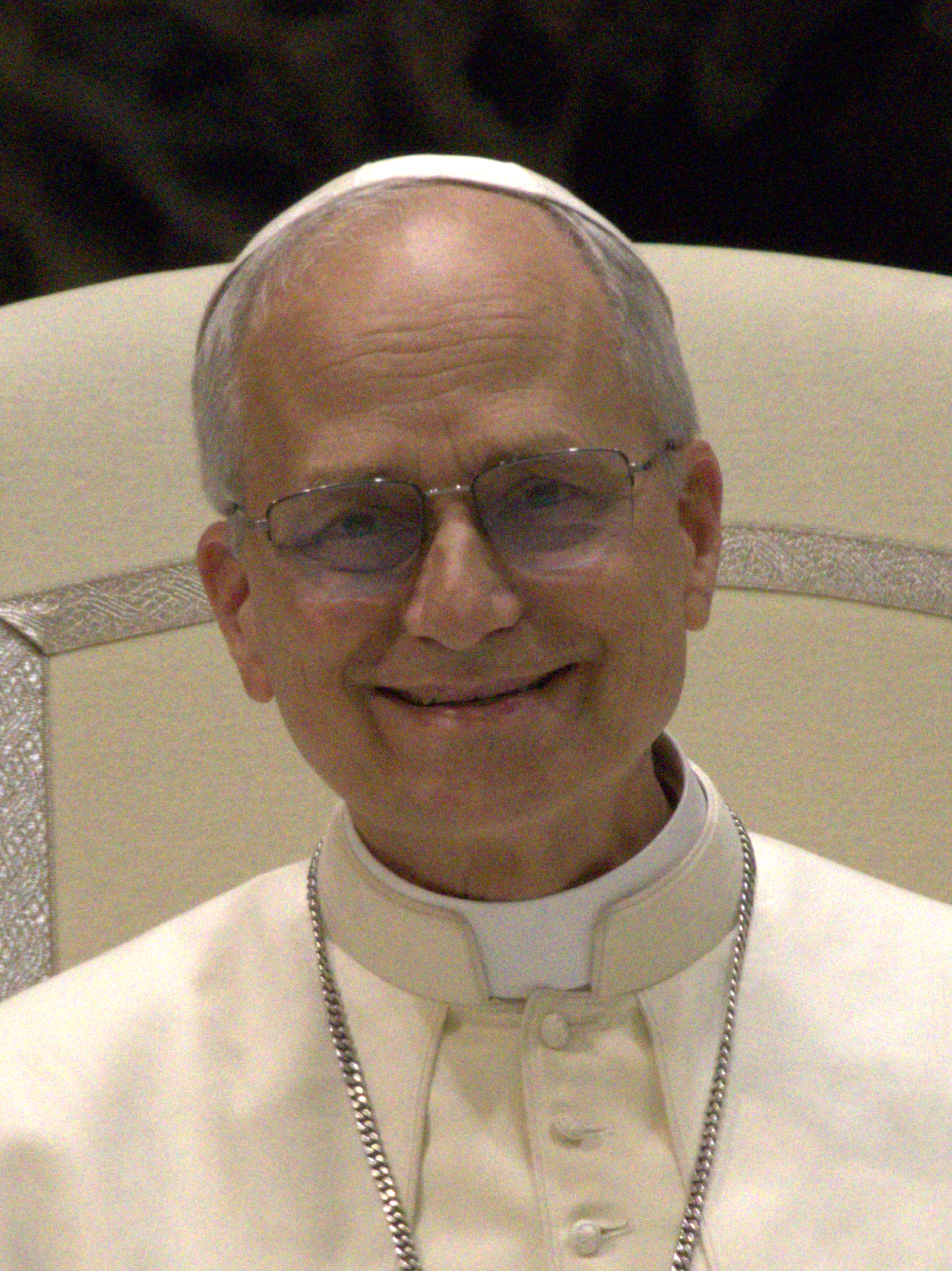 Pope Leo XIV at a May 12, 2025 media audience, photographed by Edgar Beltrán/The Pillar; file photo, not the October 16 call